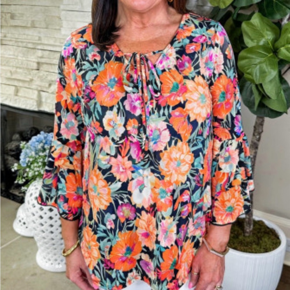 Floral Print Women's Top